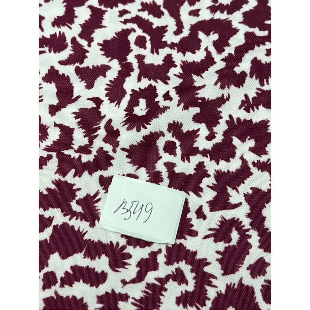Nike Burgundy White Floral Nike Dri Fit Tank Gold Tennis Active Size L